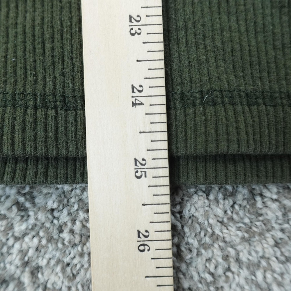 VTG Abercrombie Fitch Sweater Mens M Green Mock Neck Knit Pullover 90s Y2K USA - Picture 8 of 9